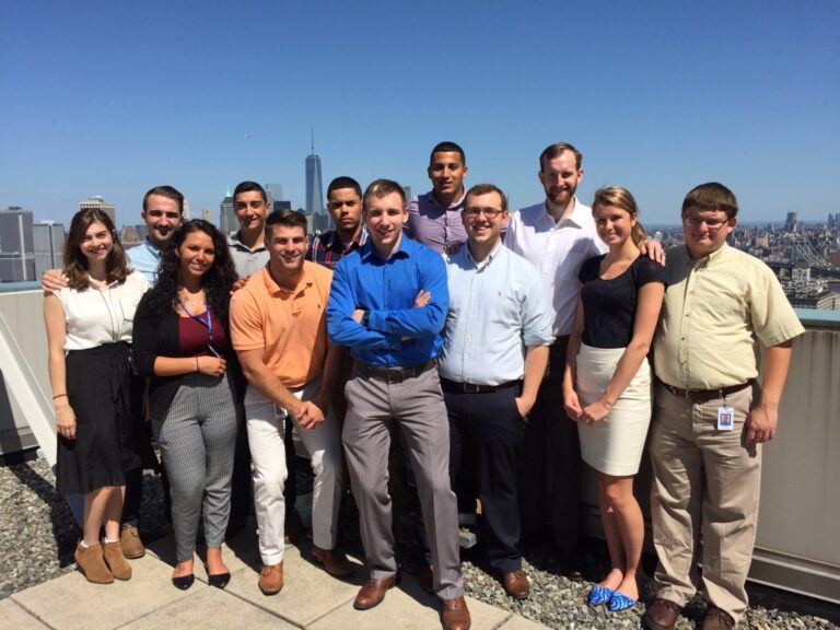 National Grid Graduate Development Program on top of the Hyatt in New York